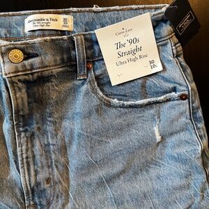 Abercrombie and Fitch straight ultra high-rise